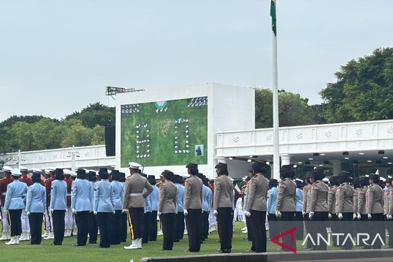 Gladi Bersih HUT ke-80 RI, Paskibraka Bentuk Formasi Angka 80