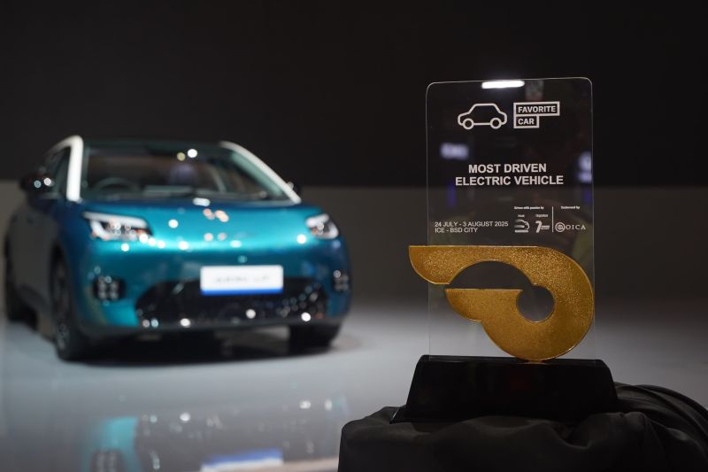 AION UT Jadi Mobil Listrik Paling Banyak Dicoba di GIIAS 2025