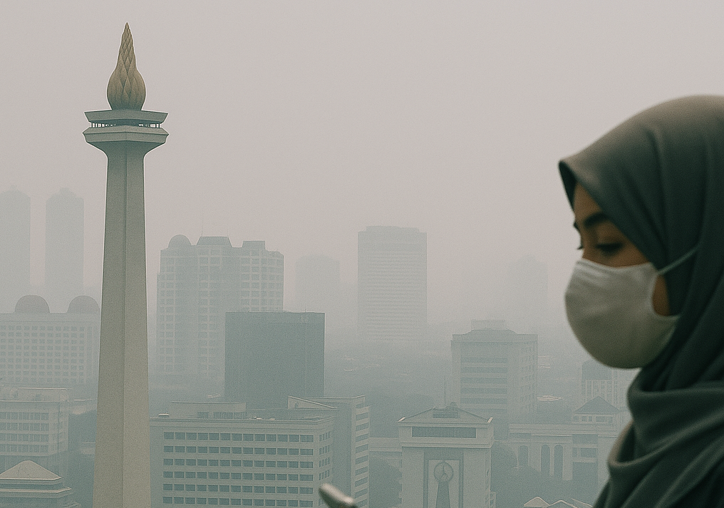 Pagi Ini Jakarta Jadi Kota dengan Kualitas Udara Terburuk Kedua Dunia