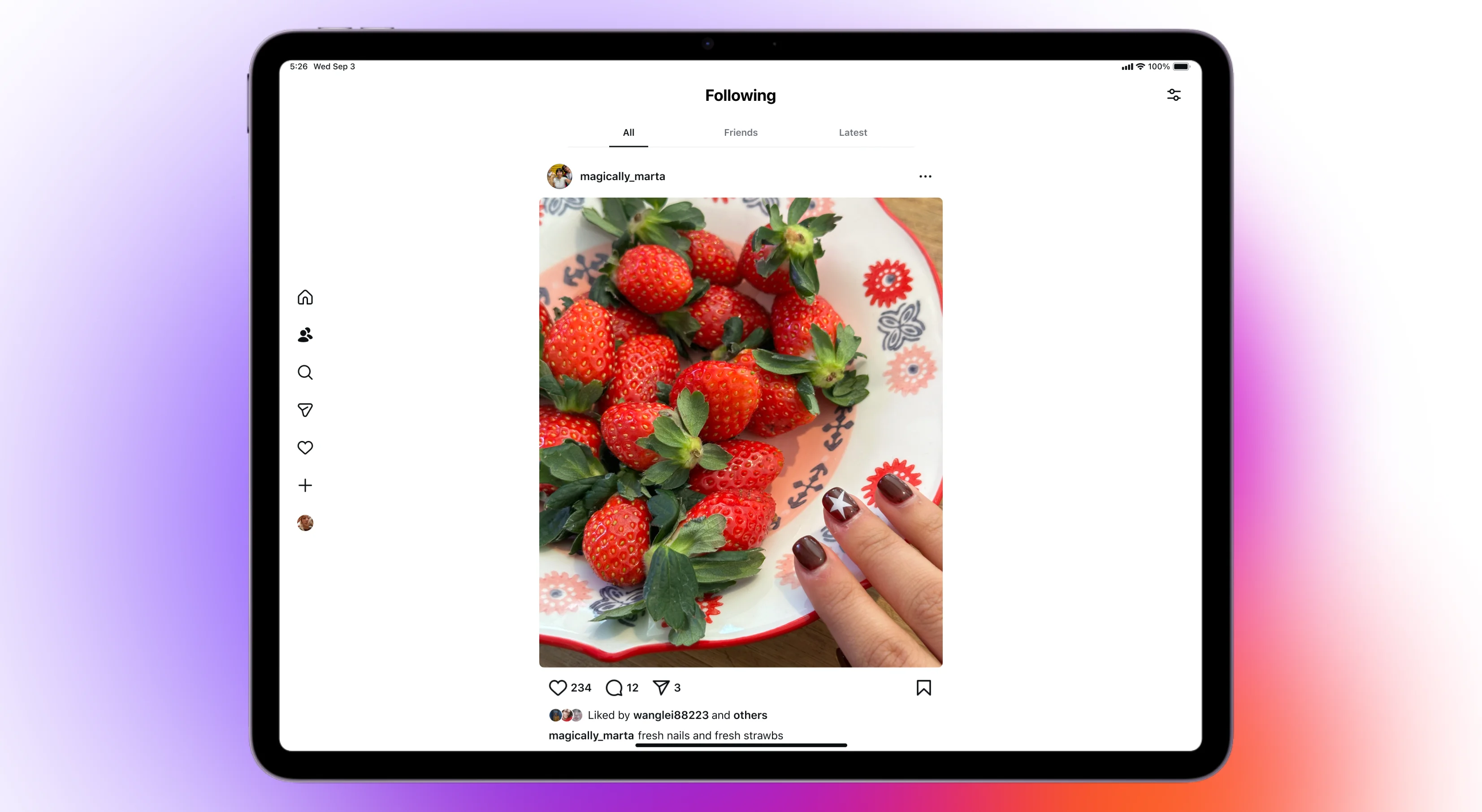 Aplikasi Instagram untuk iPad