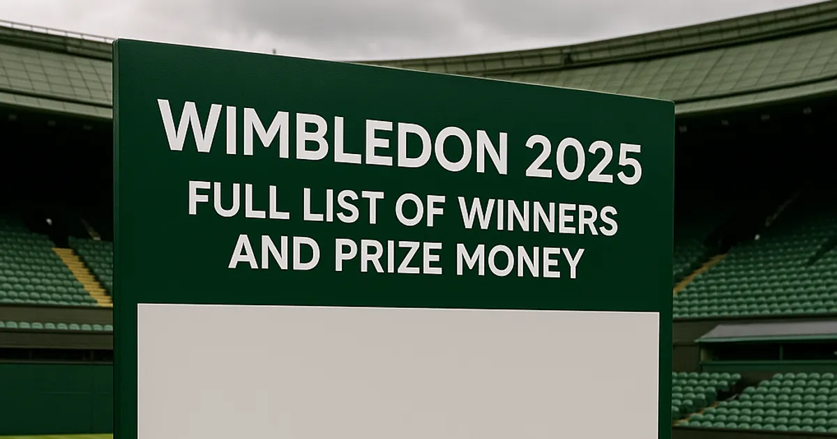 Wimbledon 2025: Siapa Saja yang Juara? Ini Daftar Lengkapnya